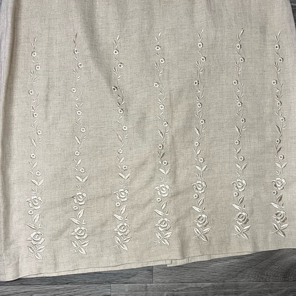 BICE Linen Embroidered Dress - Picture 2 of 7